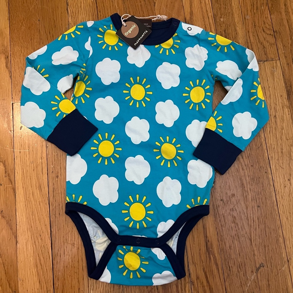 NWT Maxomorra Classic Sky Bodysuit 18-24mo